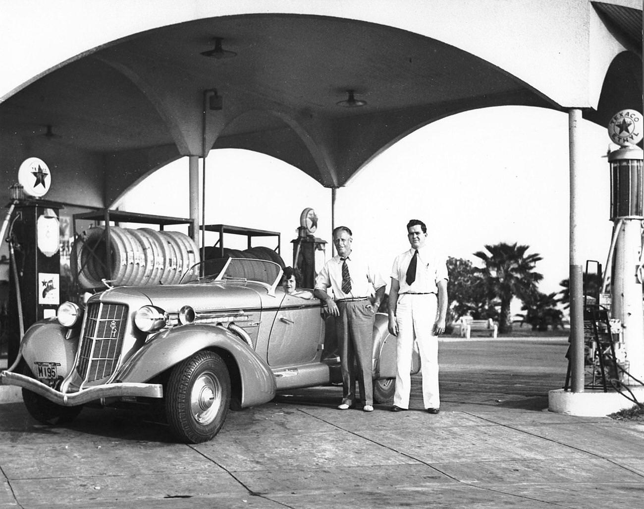 #10 Ab Jenkins, Salt Lake City mayor, known for setting land speed records with his Duesenberg “Mormon Meteor,” 1935.