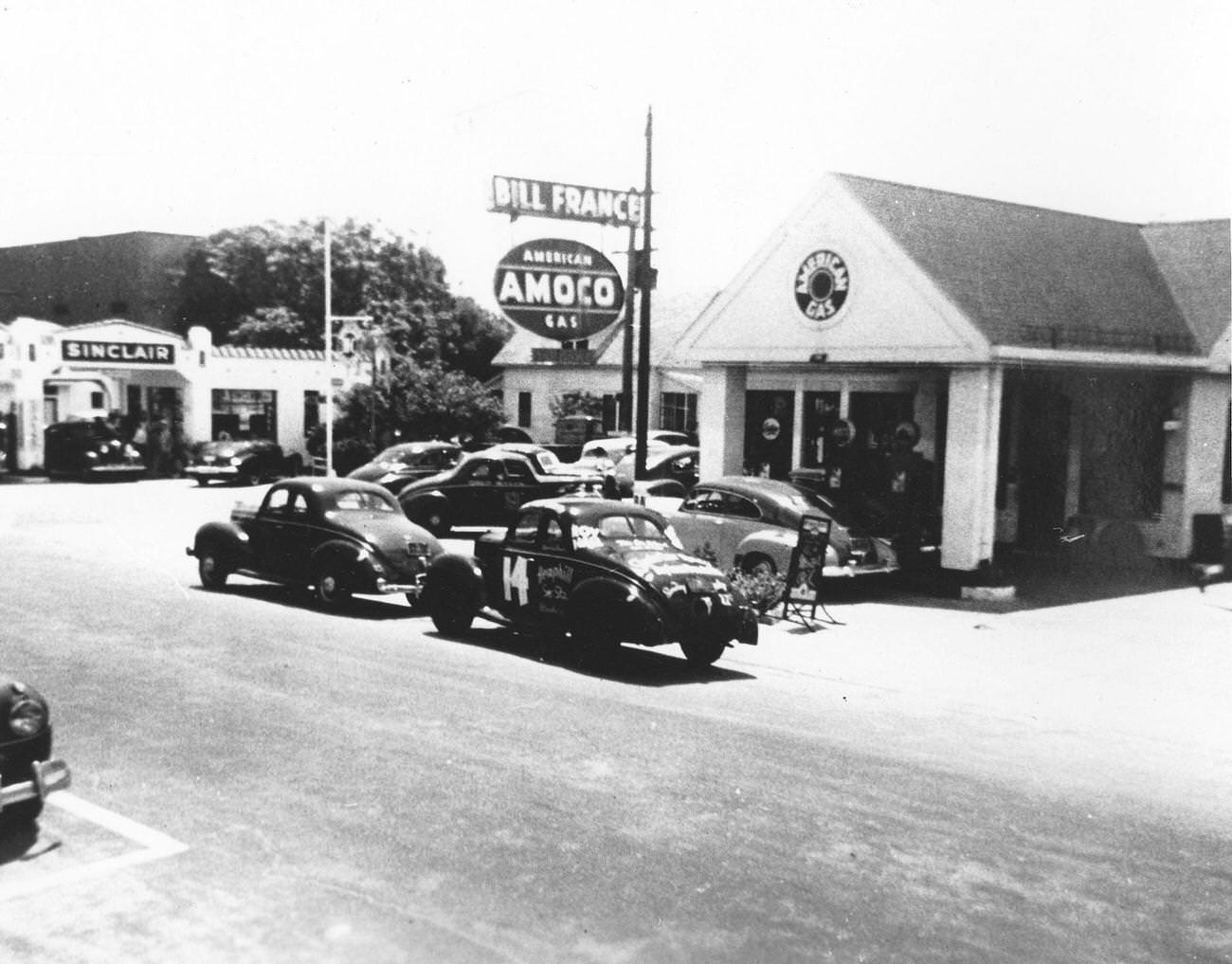 #34 Bill France Sr.’s Daytona Beach Gas Station, 1947