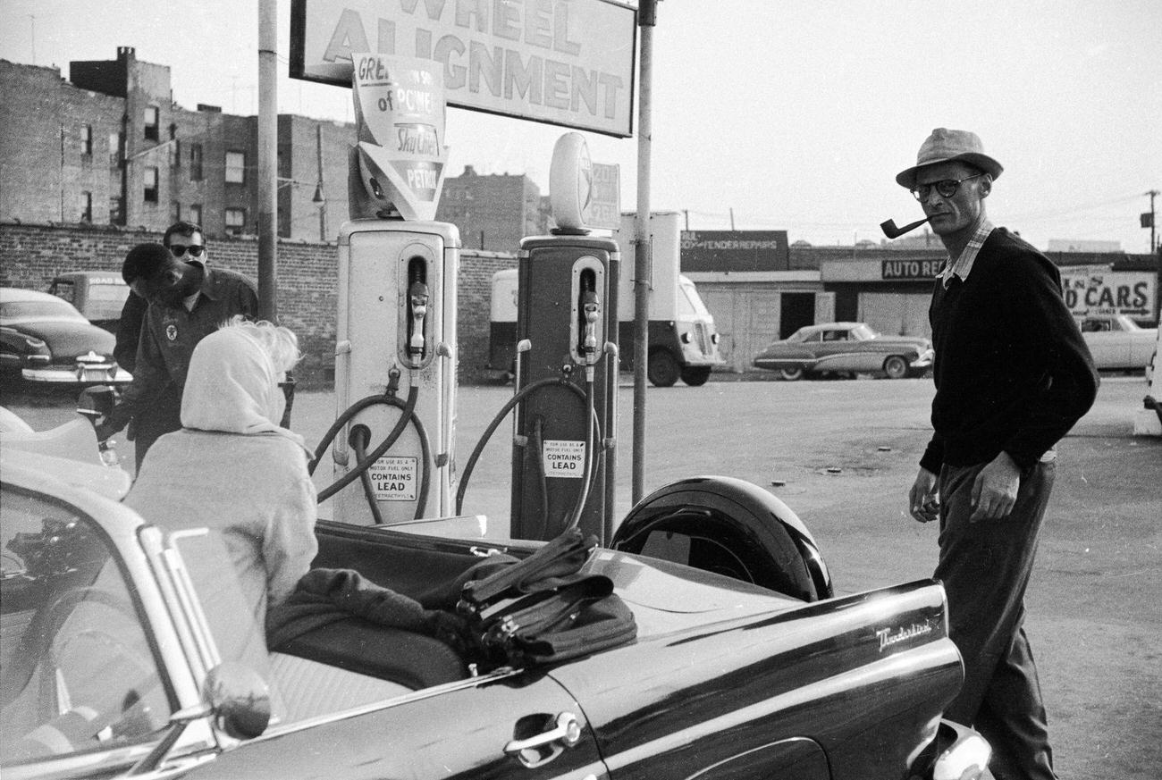 #39 Marilyn Monroe and Arthur Miller Refueling in New York, 1956