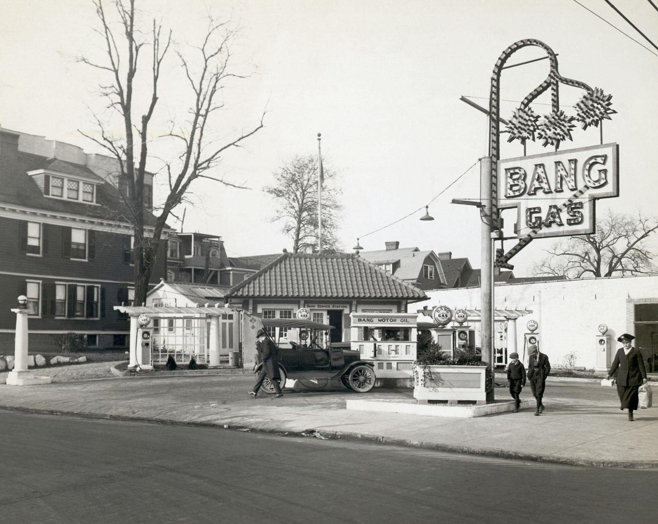 #63 Vintage Gas Service Station, 1910s