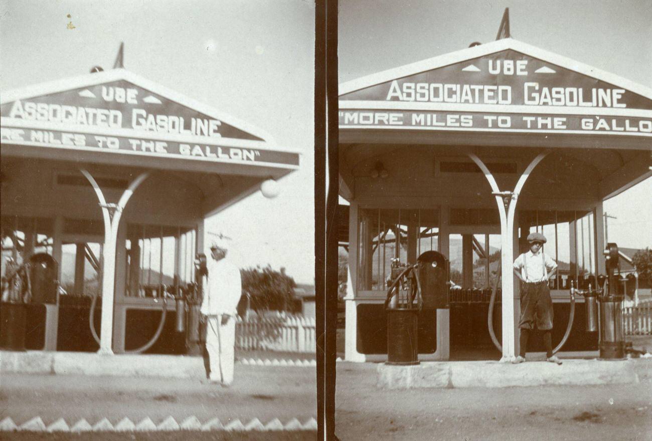 #66 UBE Associated Gasoline Station Promotional Photos, 1920