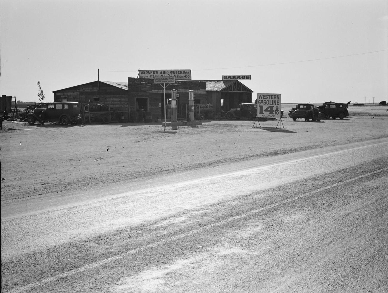 #69 Roadside Gas Station Between Tulare and Fresno, California