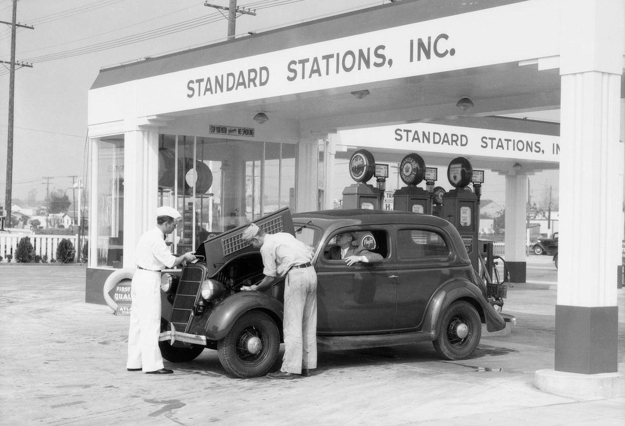#8 Standard Oil gas stations in Southern California, 1935.