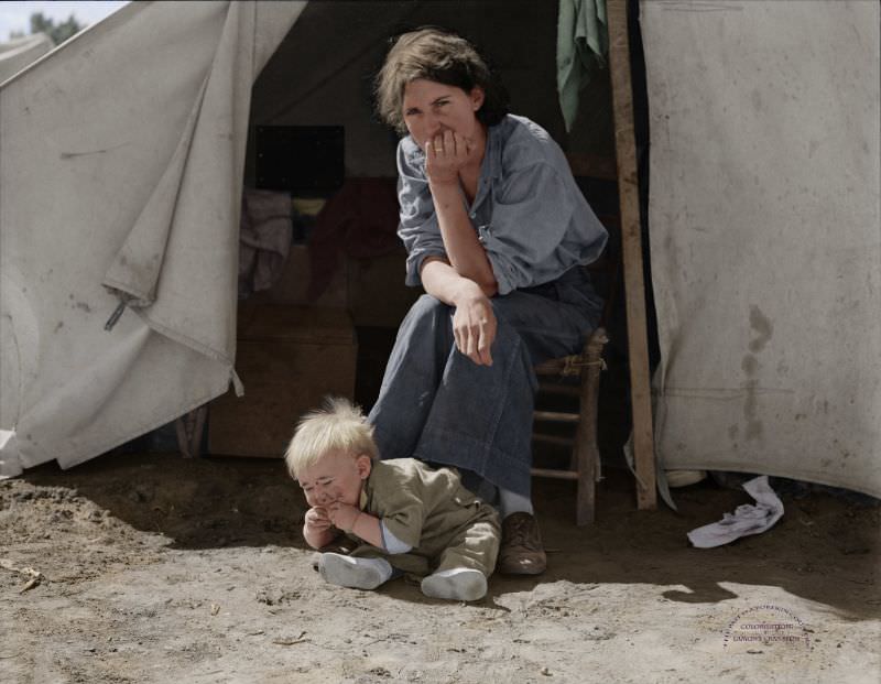 #28 Young mother from Oklahoma in California, 1937.