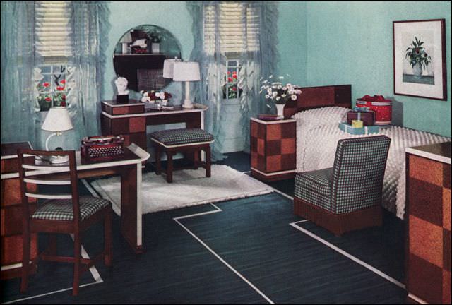 #15 Modern girl’s bedroom design, 1934