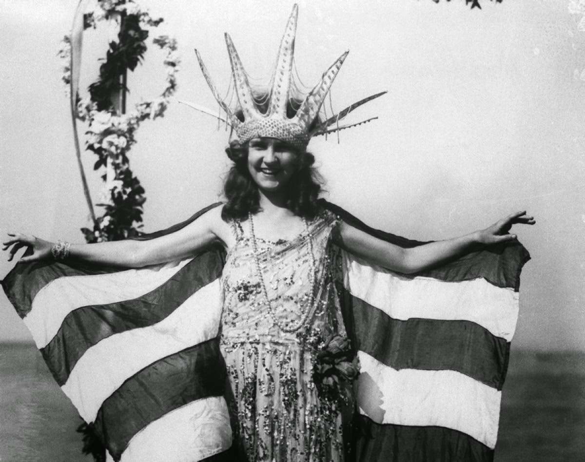 #1 First Miss America, Margaret Gorman in Americana Outfit, 1922