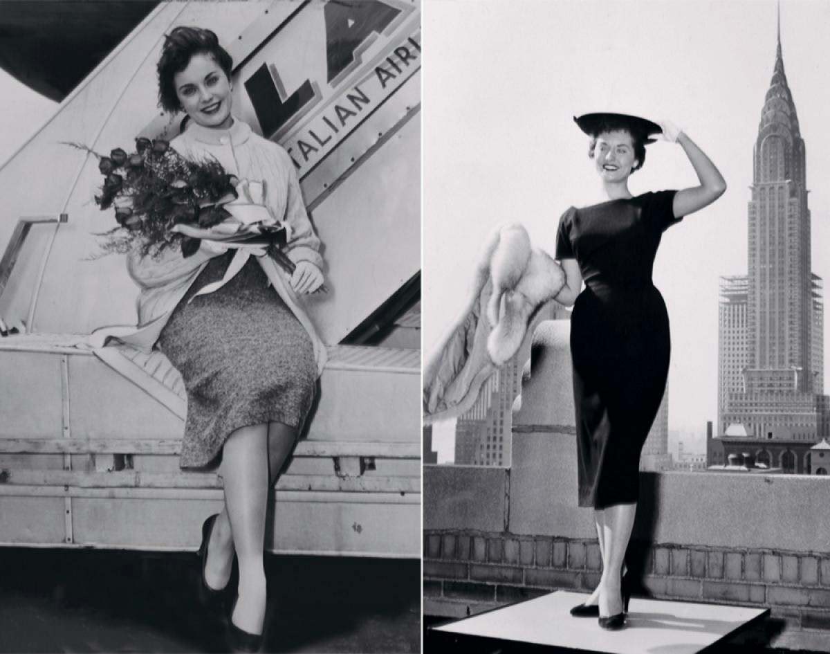 #11 Sharon Ritchie, Miss America 1956, Greeted with Roses After European Tour, 1956