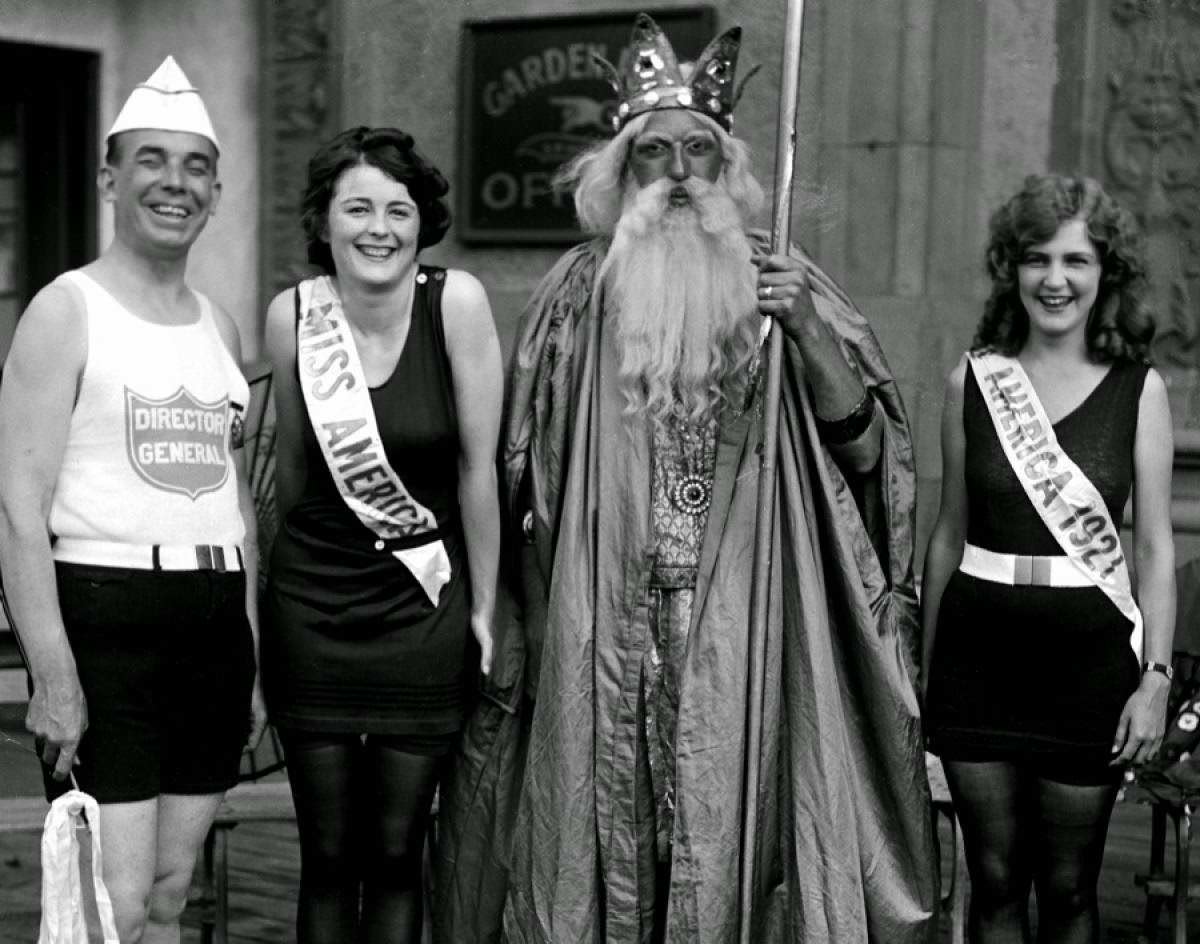 #5 Mary Katherine Campbell, Second-Time Miss America, Joined by First Winner and Others, 1923