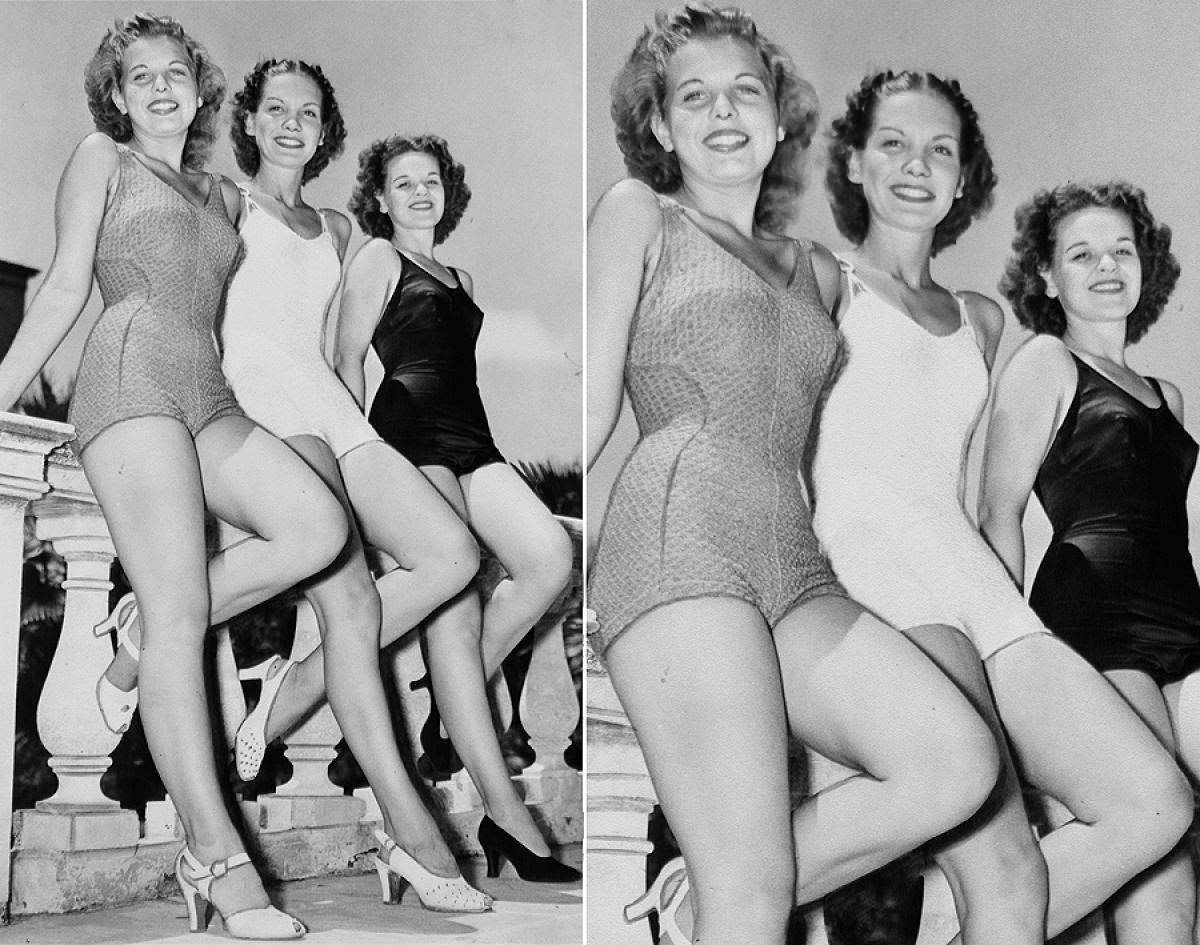 #8 Bikini-Clad Contestants Vying for Miss America Crown, 1938