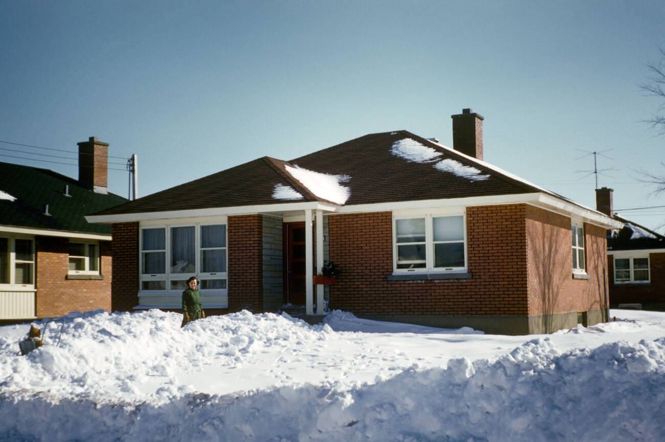 #33 A smart new bungalow in the Canadian snow, Montreal 1956
