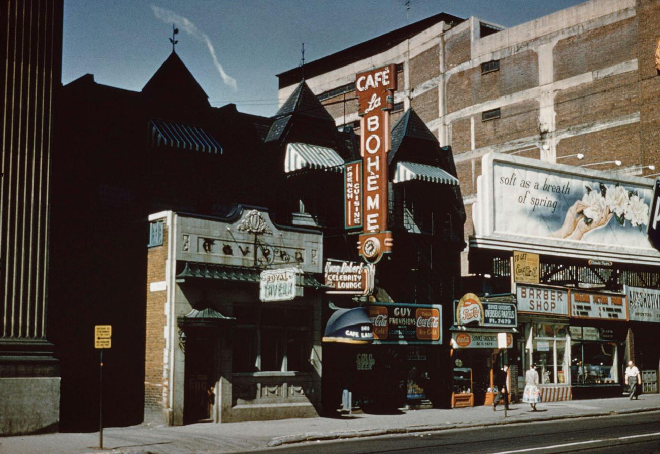 #39 Cafe la Boheme and Royal Tavern, Montreal, 1950