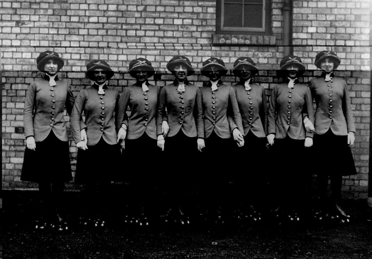 #3 Olympia Skating Club Team at Holland Park Rink, London, 1912.
