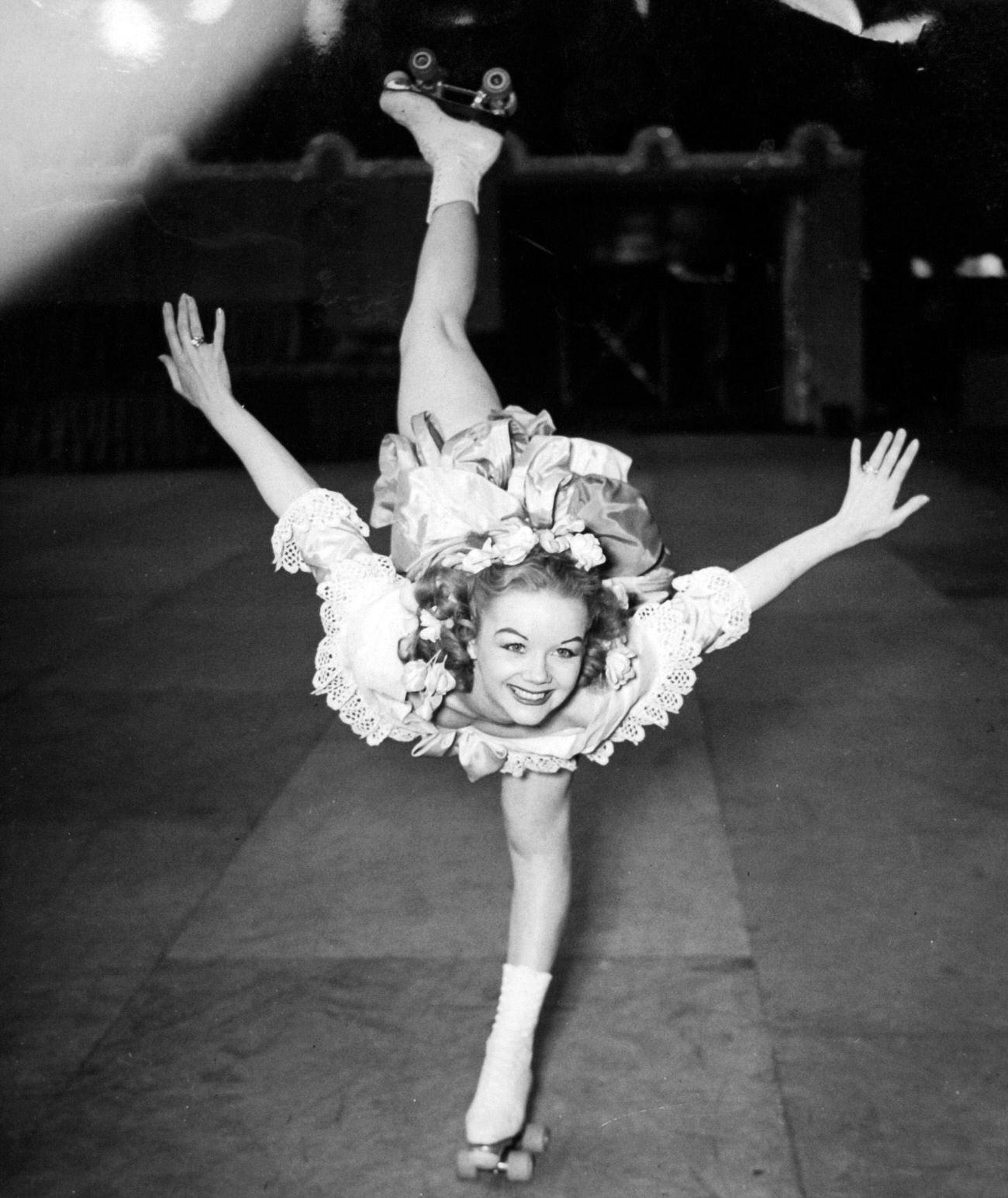 #30 Gloria Nord in Skating Vanities at Empire Pool, Wembley.