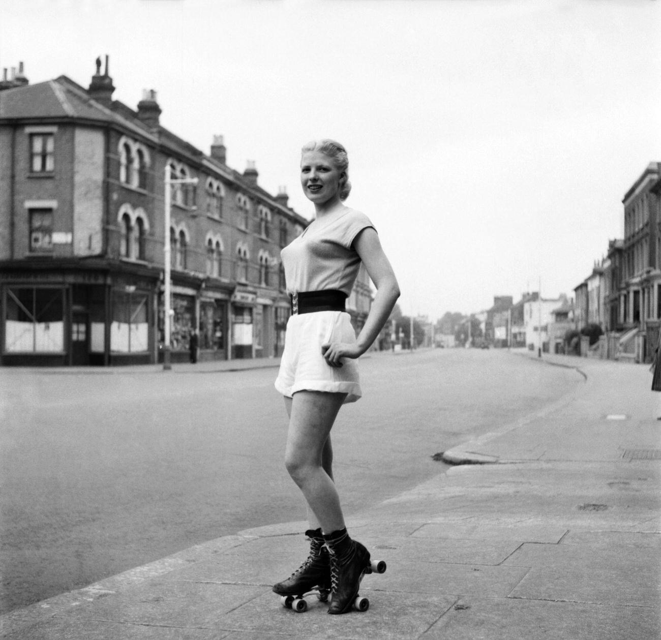 #46 Betty Searle, Brixton Resident Joins America’s Hell Cats in Roller Derby, 1953