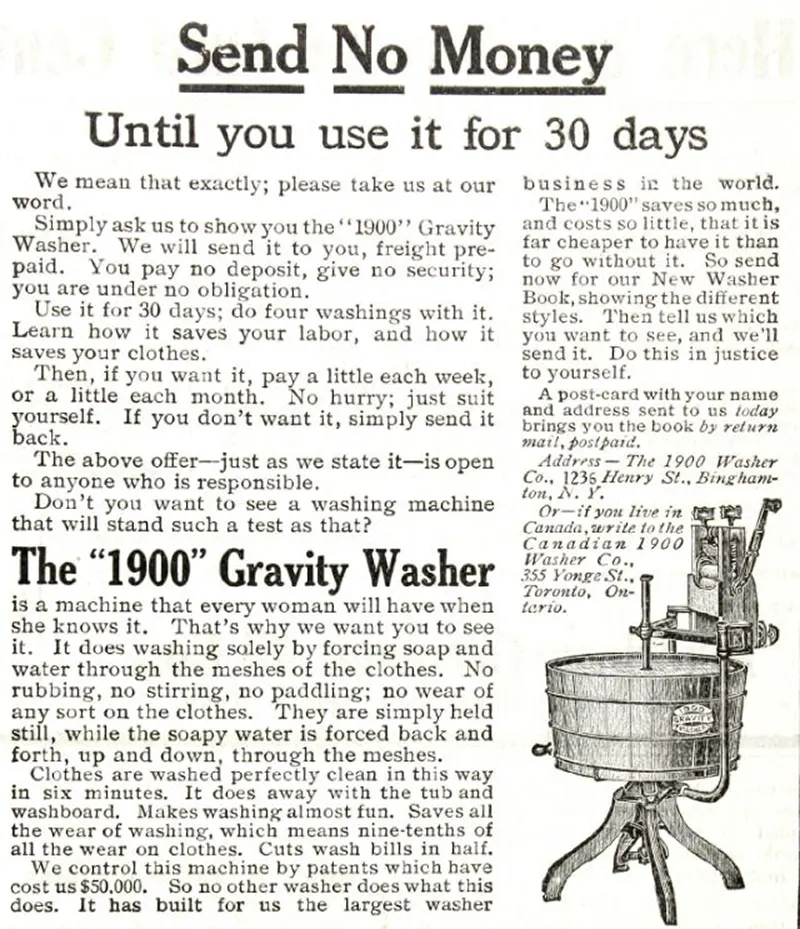 A Photographic Journey Through the Early Days of Washing Machines, 1880s-1950s Inventions