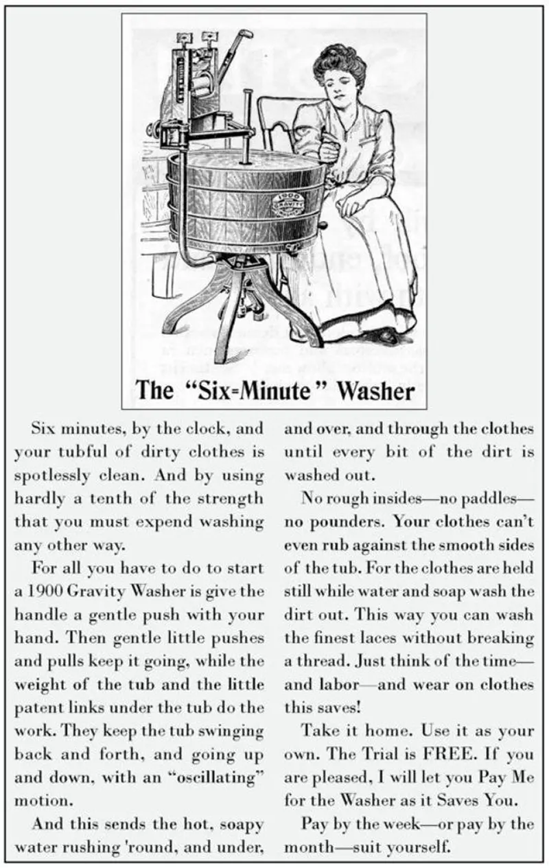 A Photographic Journey Through the Early Days of Washing Machines, 1880s-1950s Inventions