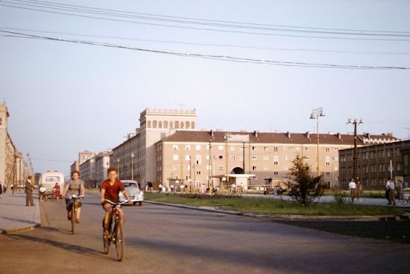 #18 Street scene in Havířov, July 1958.