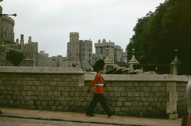 #32 Queen’s Guard at Windsor Castle, Windsor, August 1958.