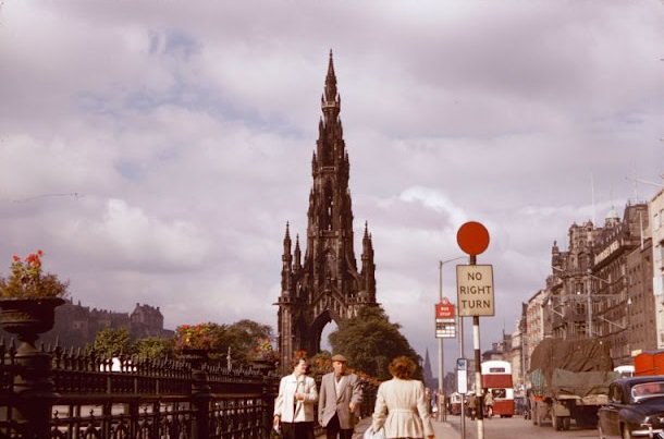 #72 Sir Walter Scott Monument, Edinburgh, August 1958.