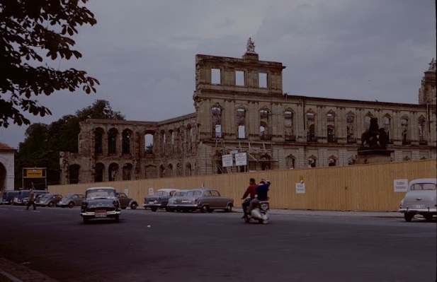 #80 Reconstruction of New Palace, Stuttgart, July 1958.