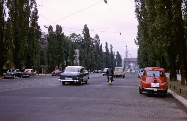 #84 Traffic in Munich, July 1958.