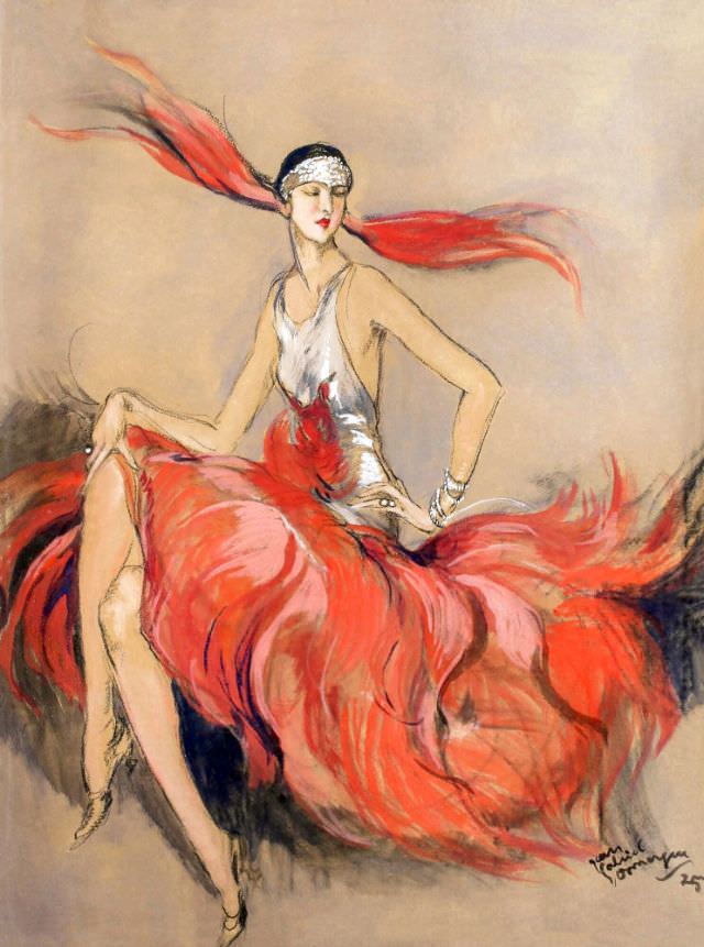 #12 Elegante en tenue de soirée, 1925