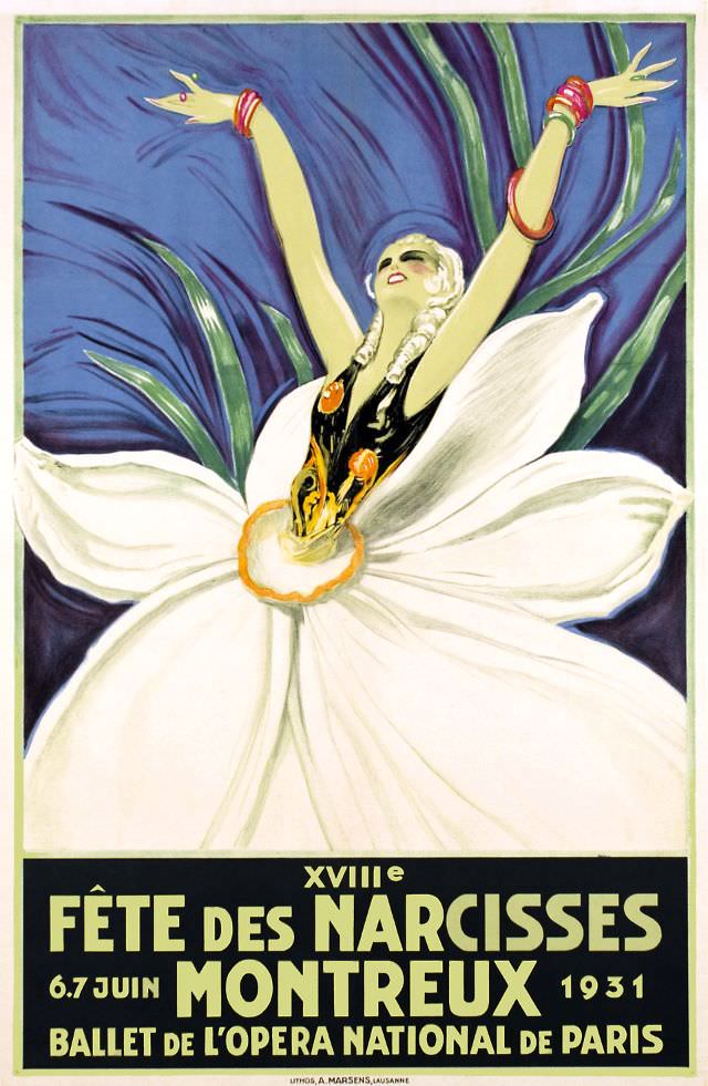#24 Montreux, Fête des narcisses, 1931