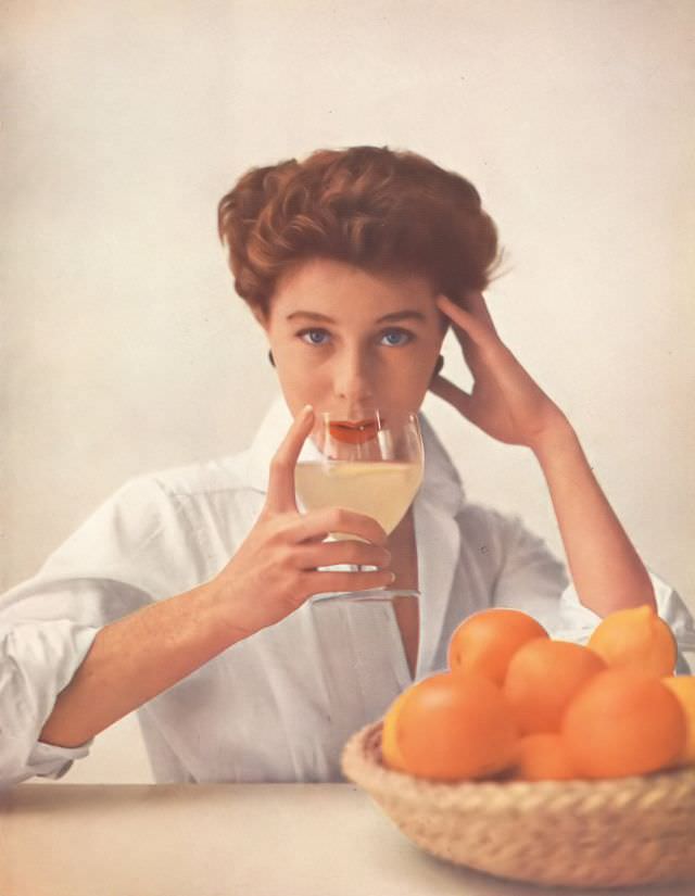 #27 Bettina Graziani in Health & Beauty editorial, Harper’s Bazaar UK, April 1952.