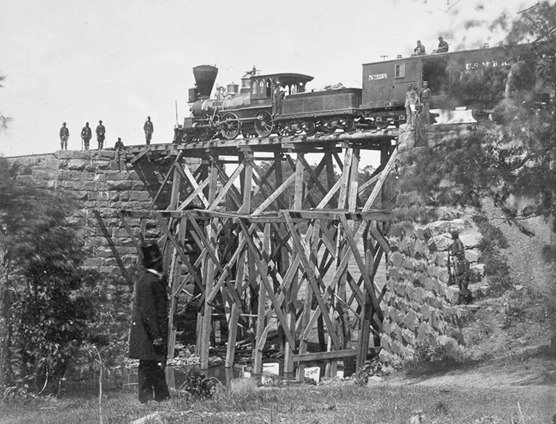 #2 Trestle bridge on the Orange & Alexandria Railroad, Virginia.