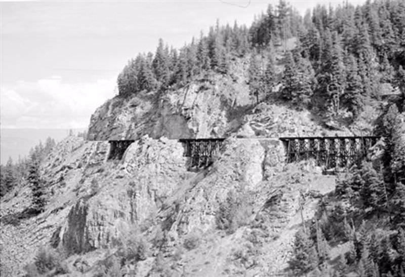#22 Myra Canyon trestles, Kettle Valley Railway, near Kelowna, British Columbia.