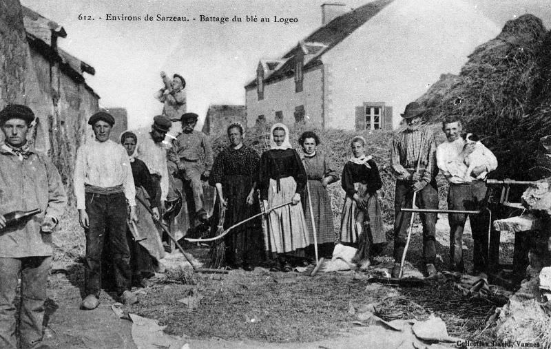 #32 Wheat threshing at Logéo, Sarzeau.
