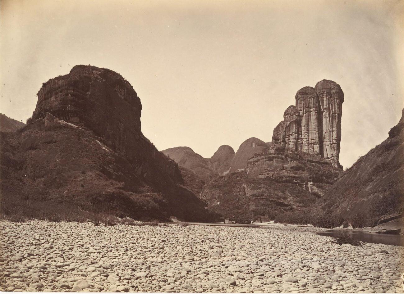 #15 Piled Stone Mountain Near Sing Chang, 1869