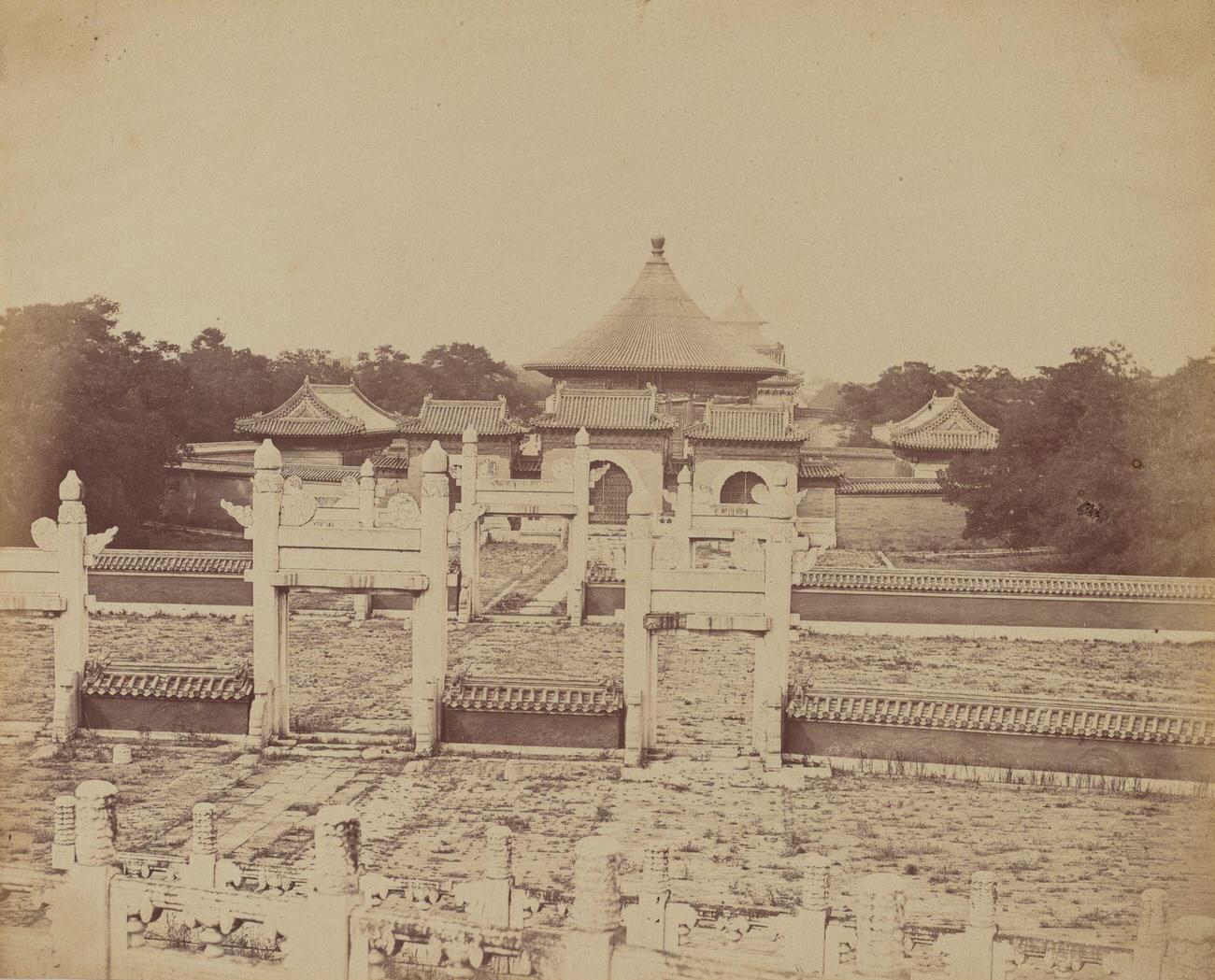 #75 Interior and Arches of the Temple of Heaven, Pekin, October 1860