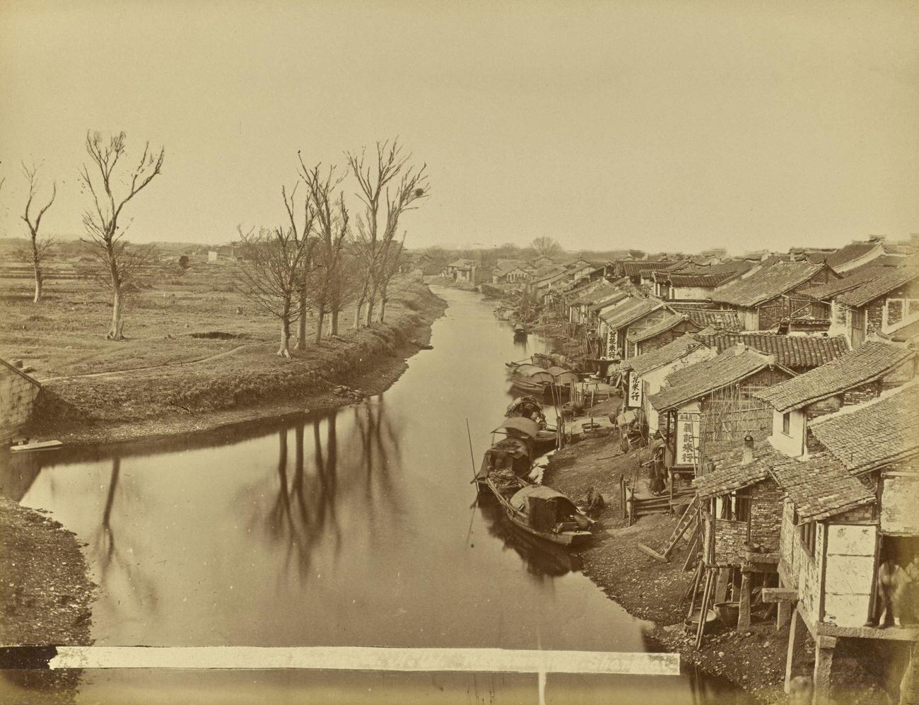 #22 Creek of Chinese City, Shanghai, 1870