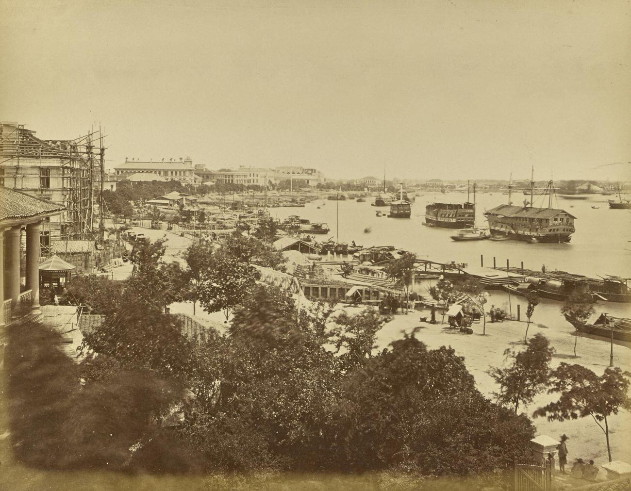 #23 General View of Bund, Shanghai, 1870