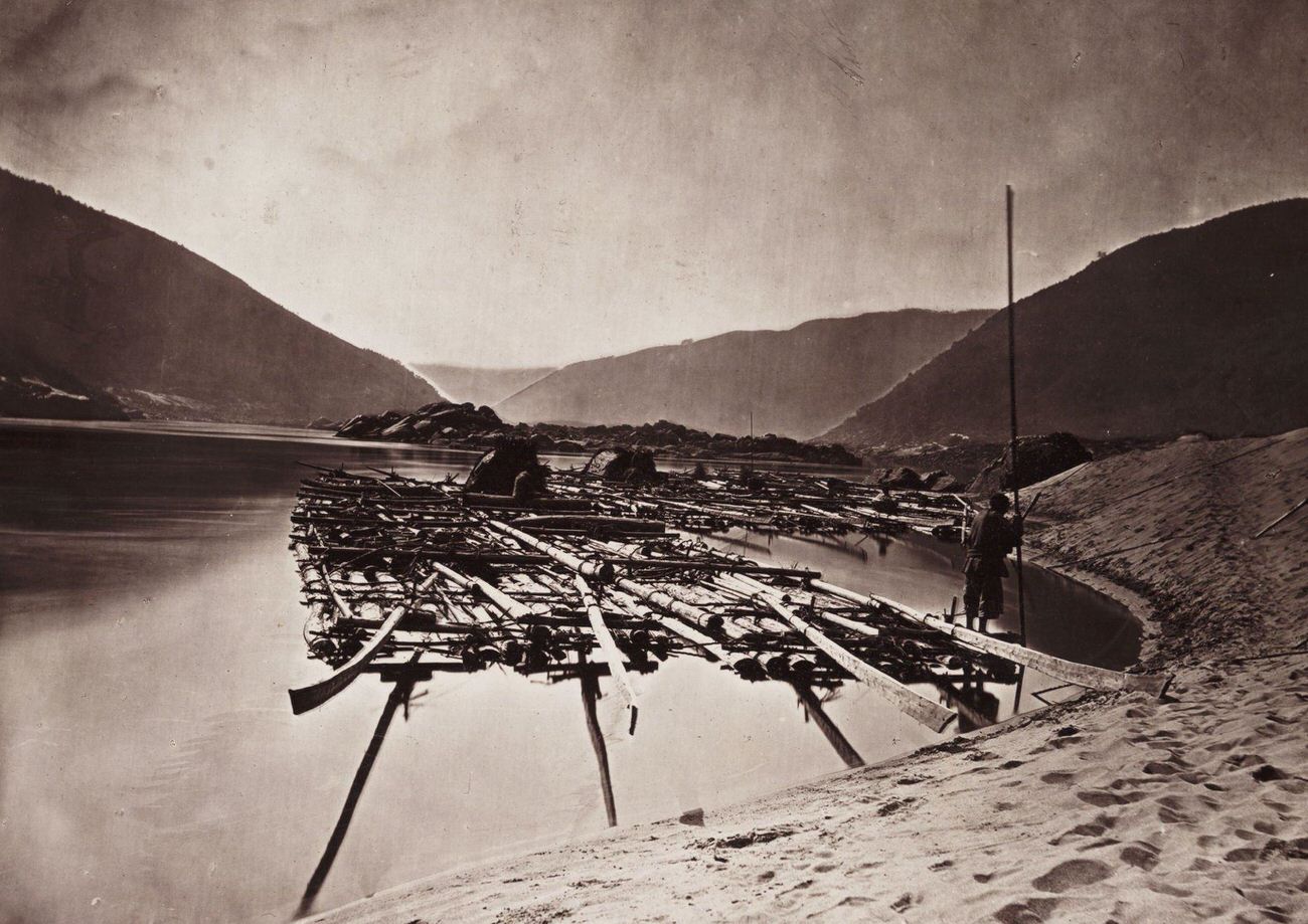 #29 A Pine Raft, 1871