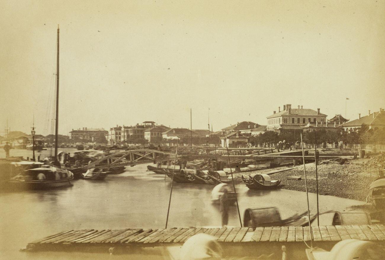 #52 River Front, Shanghai, 1876