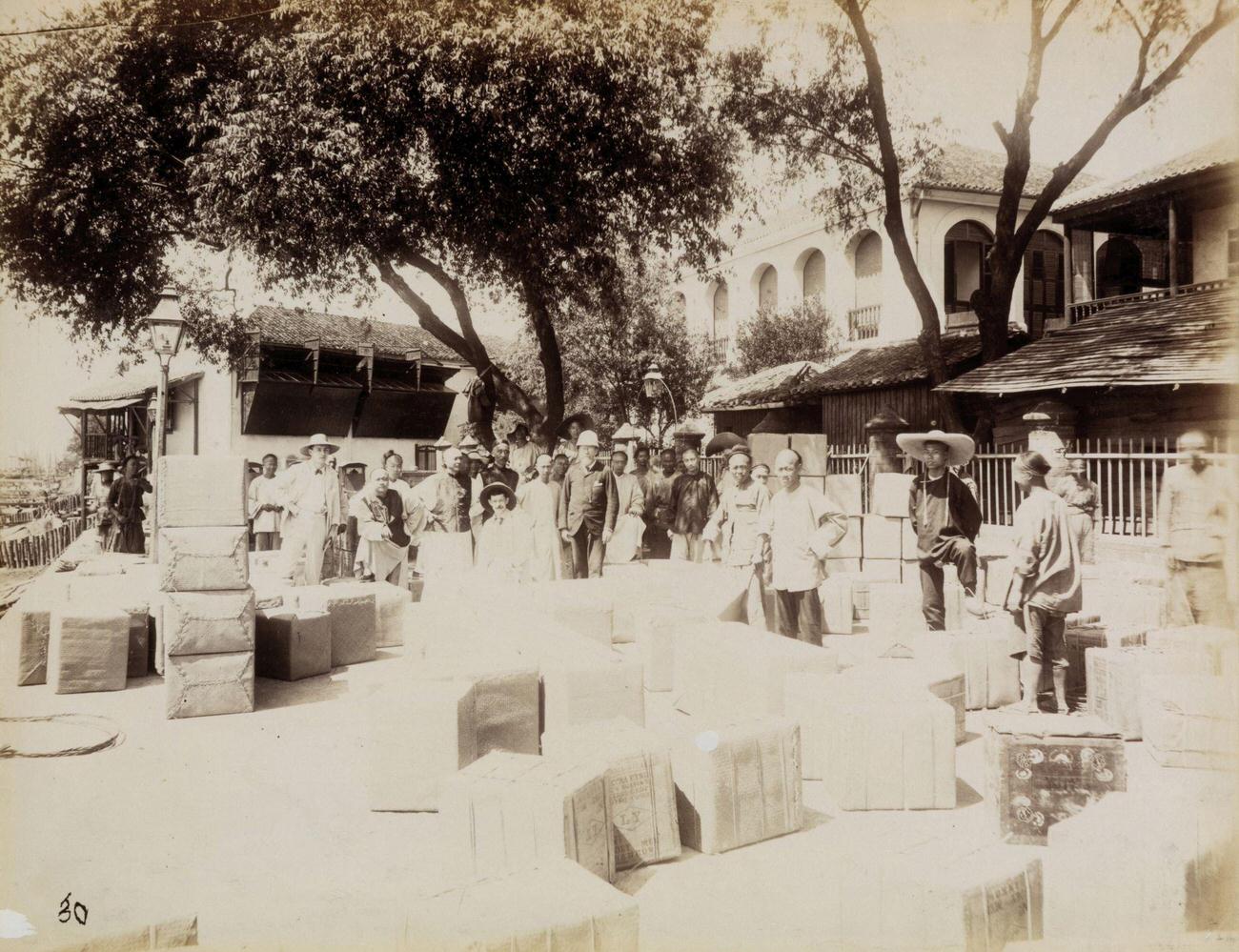 #70 Tea packed for shipping, Hankou, China, 1875
