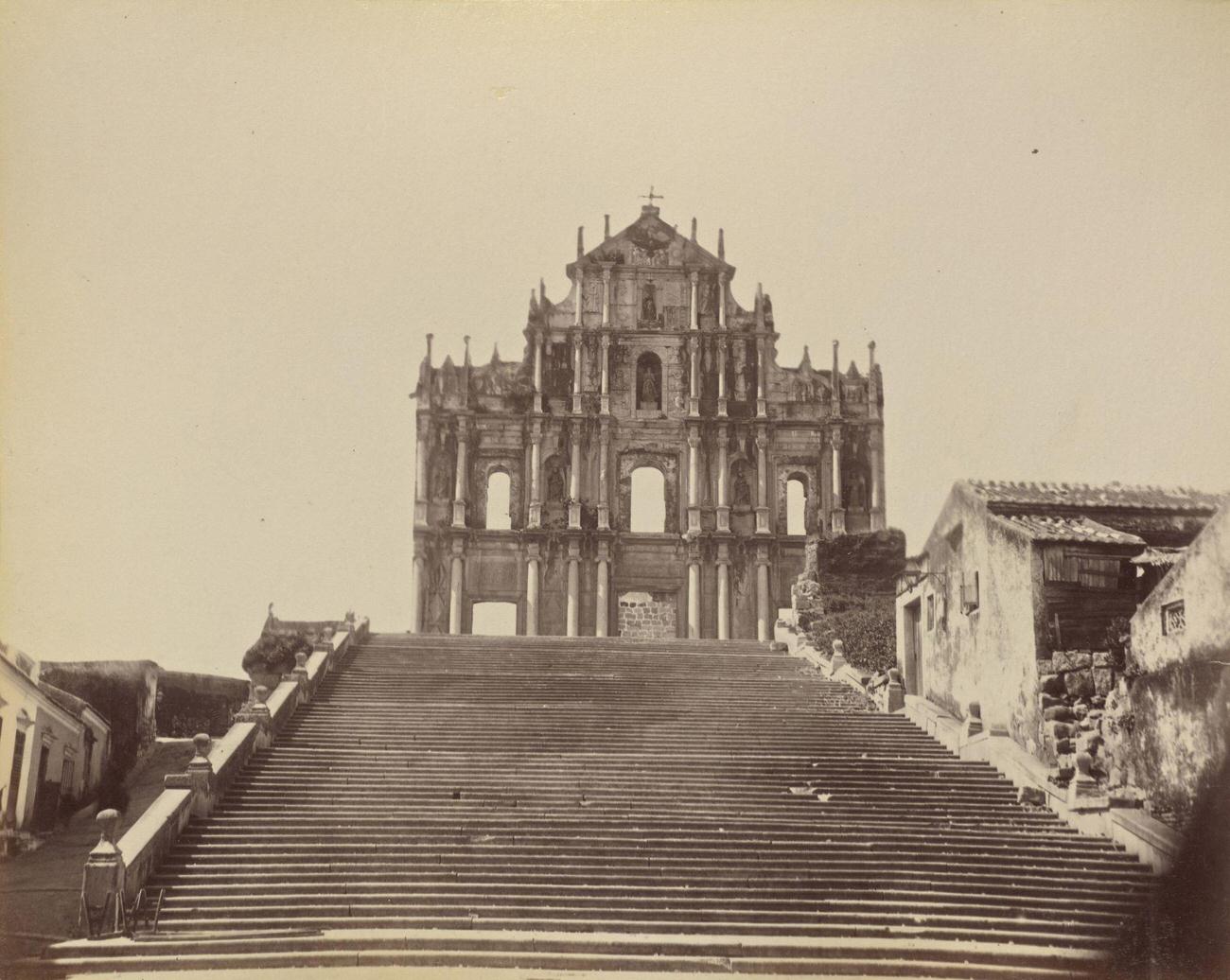 #74 Ruins of the Old Cathedral, Macao, 1870s