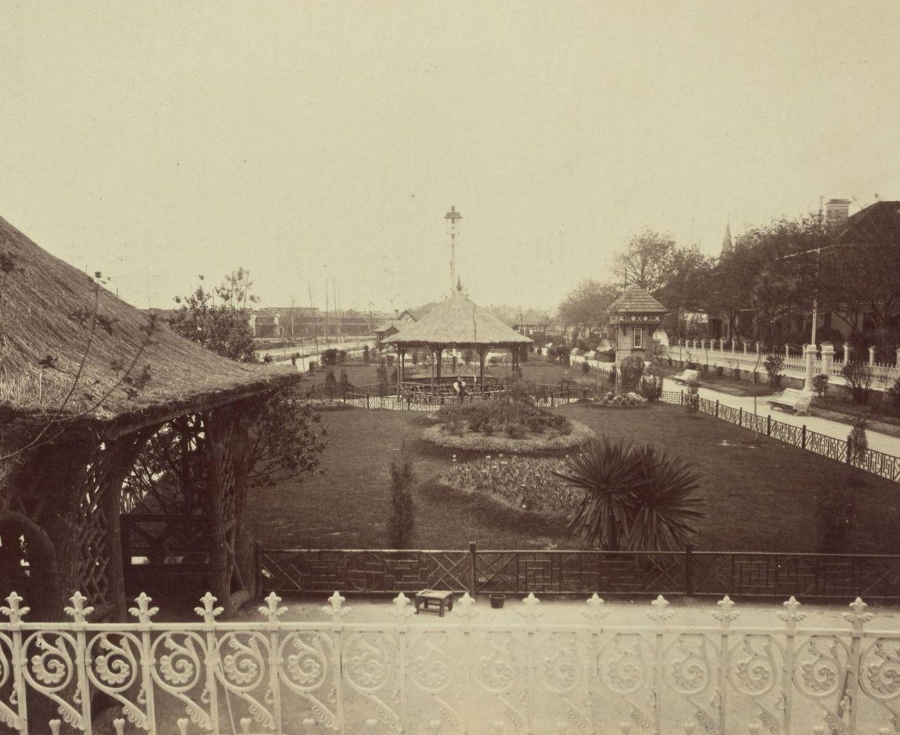 #75 Public Gardens, Shanghai, 1870s