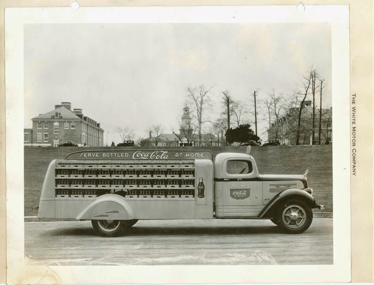 #19 A 1936 sales booklet photo of a Model 704 delivery truck from The White Motor Company.