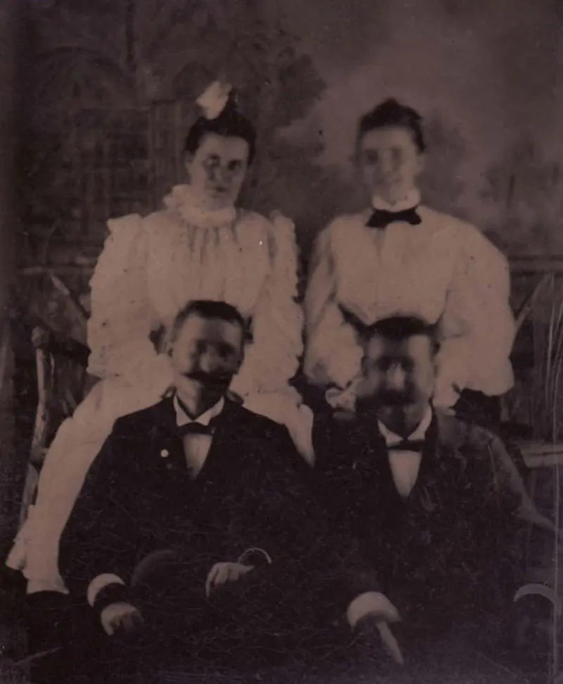 #15 Two couples, 1860s.