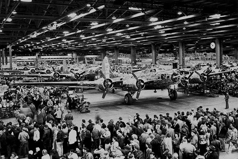 #13 Boeing Plant 2 celebrating “5000th plane” milestone.