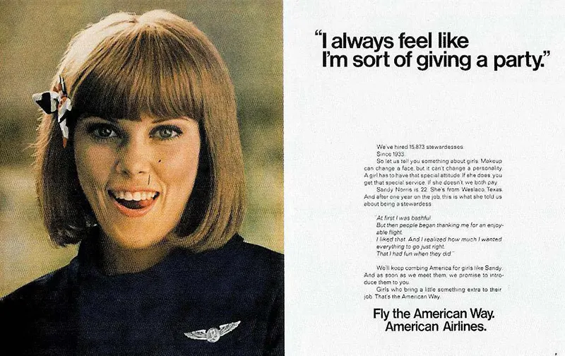 The Bold and Controversial “Fly Me” Ad Campaign of the 1970s Vintage Ads