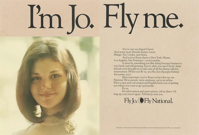 The Bold and Controversial “Fly Me” Ad Campaign of the 1970s Vintage Ads