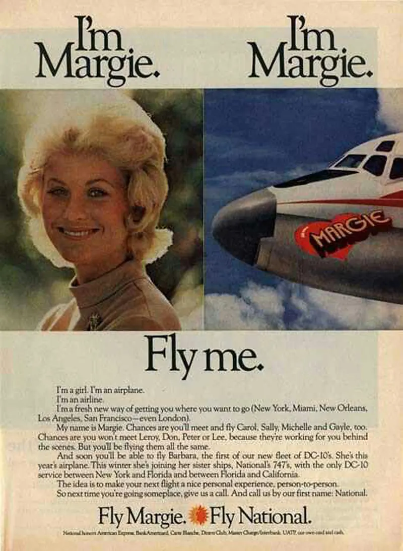 The Bold and Controversial “Fly Me” Ad Campaign of the 1970s Vintage Ads