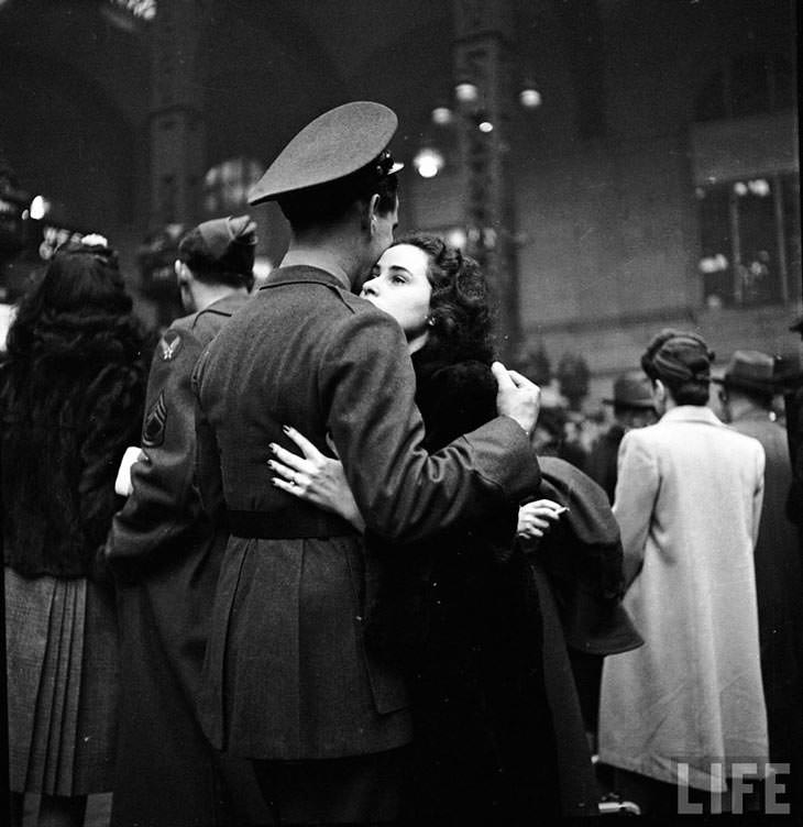 #5 Farewell to troops, New York’s Penn Station, April 1943.