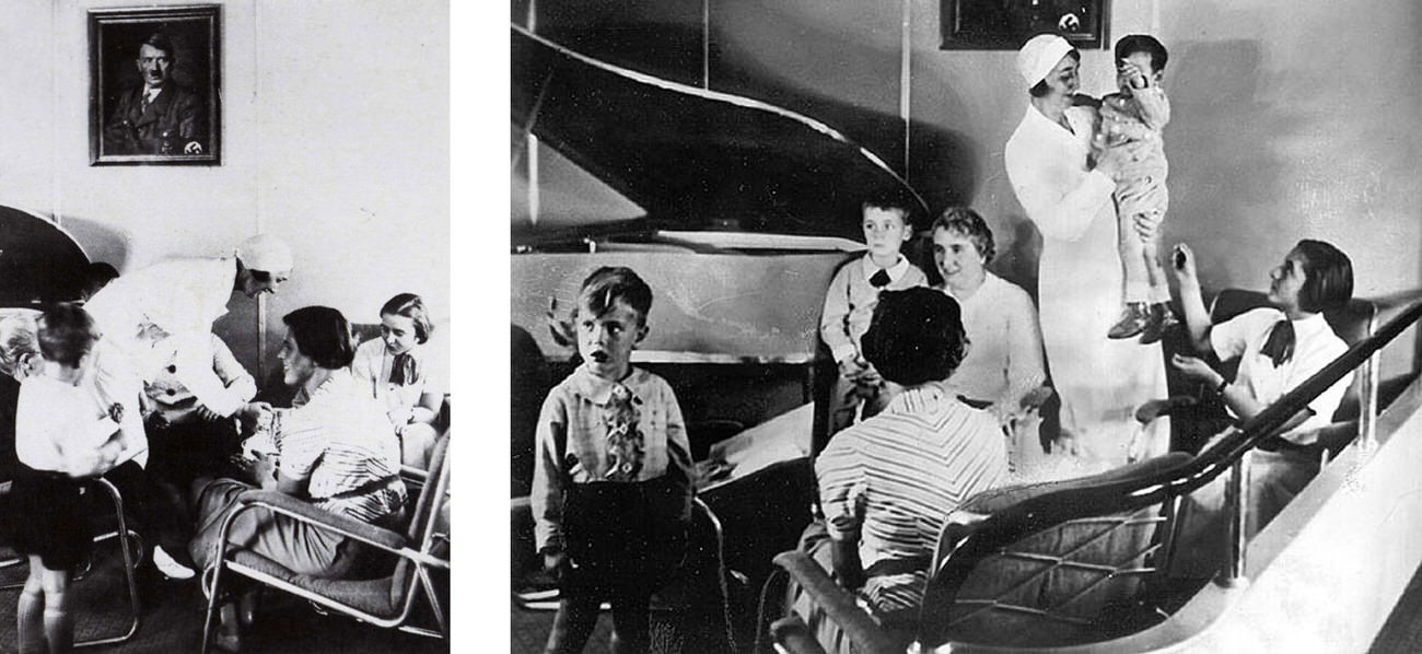 Lounge Views with Hitler’s Portrait and Duralumin Piano
