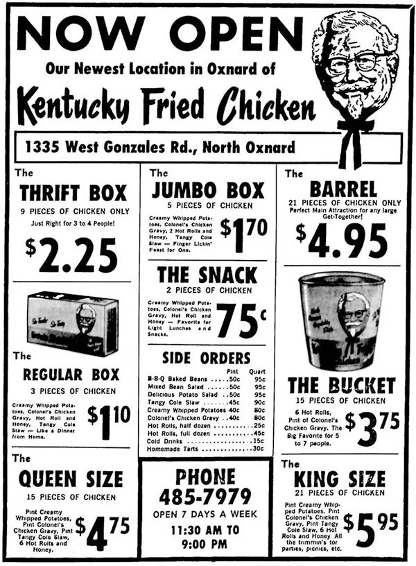 #13 KFC Advertisement, 1967.