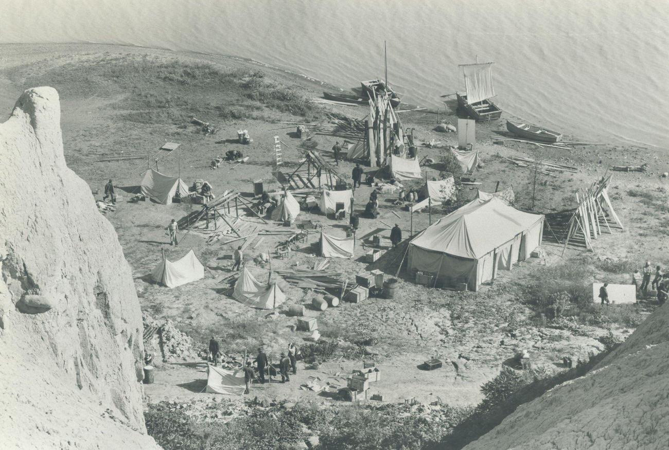 #58 A model of a gold rush town for filming “Tales of the Klondike” by Jack London, Canada, 1980s.